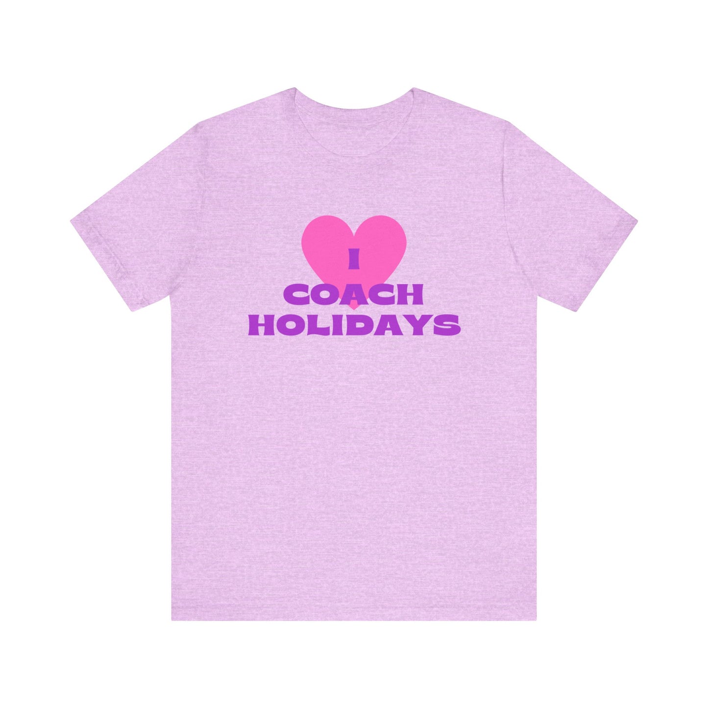 "I Love Coach Holidays" Unisex Jersey Short Sleeve Tee