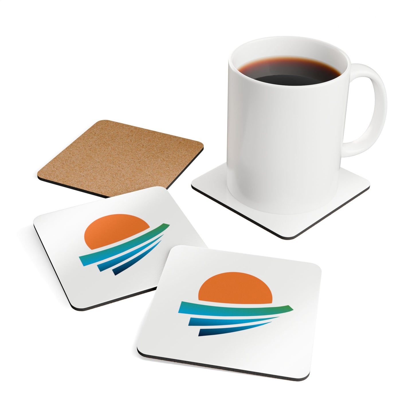 "Leisuretime" Corkwood Coaster Set